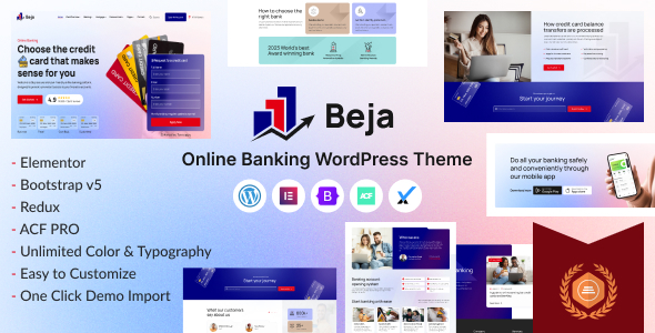 Beja - Banking Finance & Fintech WordPress Theme