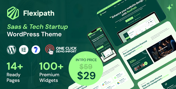 Flexipath - Saas and Tech Startup WordPress Theme