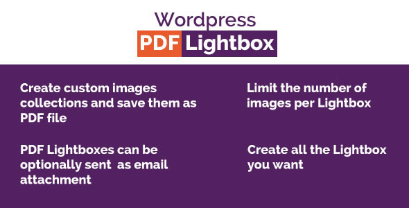 Wordpress Images PDF Lightbox
