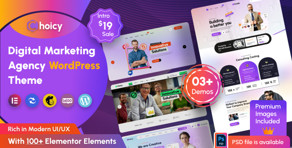 Choicy - Digital Marketing Agency WordPress Theme