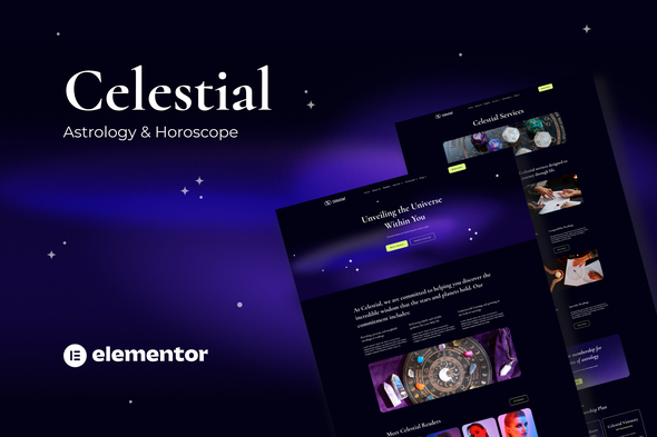 Celestial - Astrology & Horoscope Elementor Template Kit