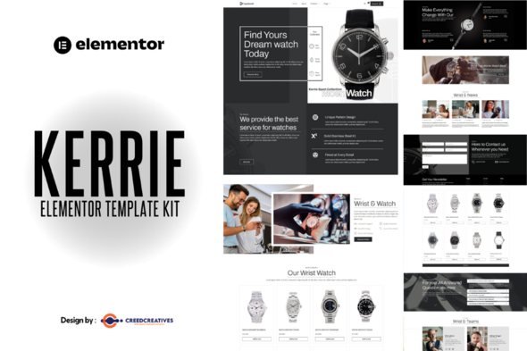 Kerrie - Watch Store Elementor Pro Template Kit