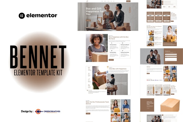 Benett - Movers & Packers Service Elementor Template Kit