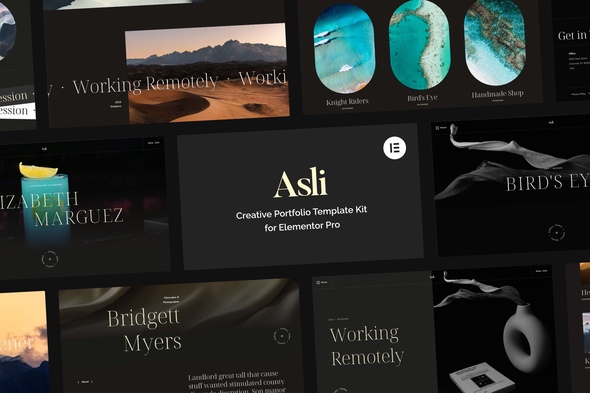 Asli – Creative Portfolio Elementor Pro Template Kit
