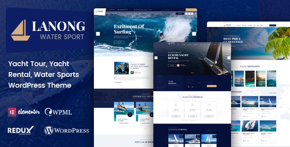 Lanong - Yacht Rental WordPress Theme