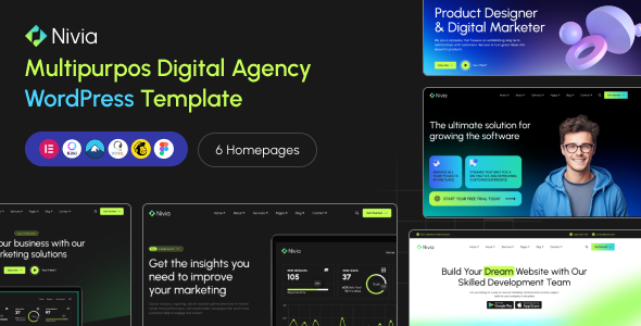 Nivia - Multipurpos Digital Agency WordPress Theme
