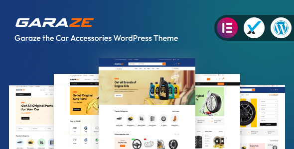 Garaze - Car Accessories Parts WordPress Theme