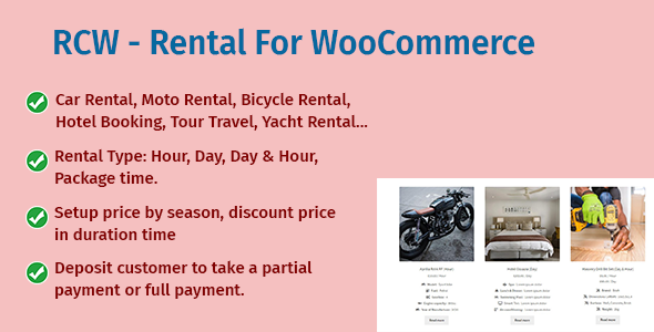 RCW - Rental For WooCommerce
