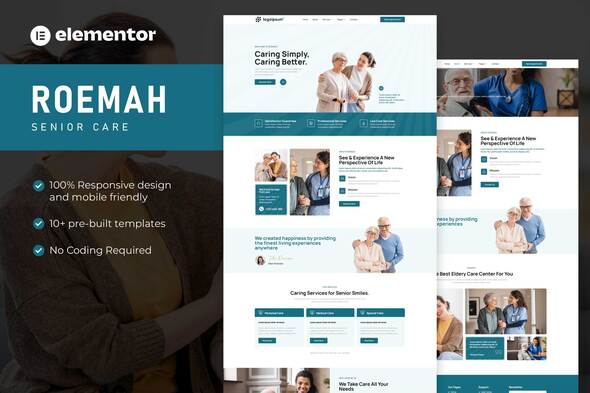 Roemah - Senior Care Services Elamantor Template Kit