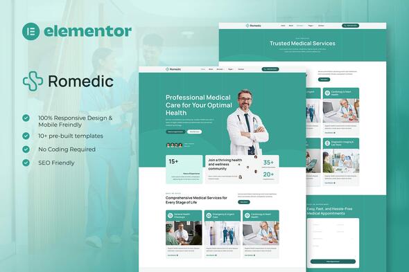 Romedic - Hospital & Medical Clinic Elementor Template Kit