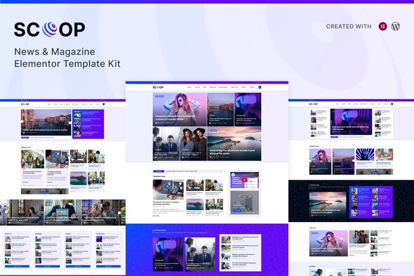 Scoop - News & Magazine Elementor Pro Template Kit