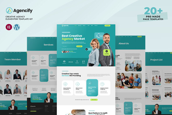 Agencify - Creative Agency Elementor Pro Template Kit