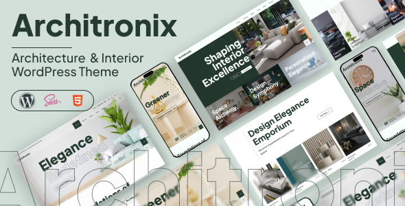 Architronix - Creative Interior Exterior Architecture Design Portfolio WordPress Theme