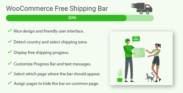 WooCommerce Free Shipping Banner