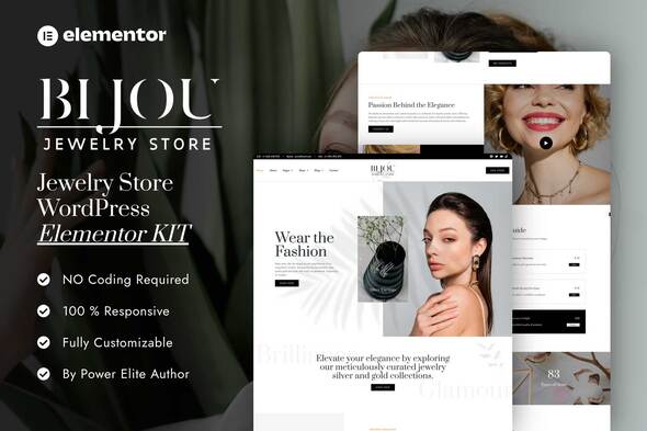Bijou - Jewelry Store Elementor Pro Template Kit