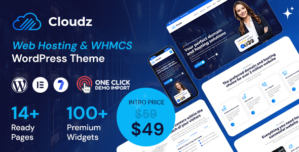 Cloudz - Web Hosting and WHMCS WordPress Theme