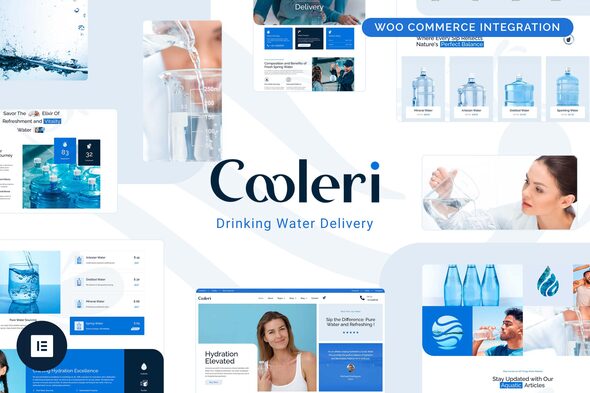 Cooleri - Drinking Water Delivery Elementor Pro Template Kit