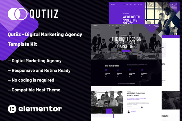 Qutiiz - Digital Marketing Agency Template Kit