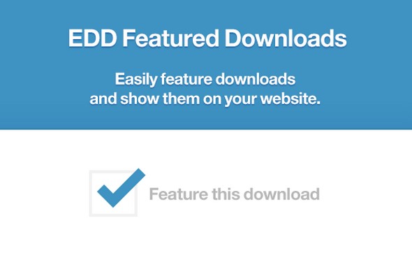 Easy Digital Downloads - Featured Downloads