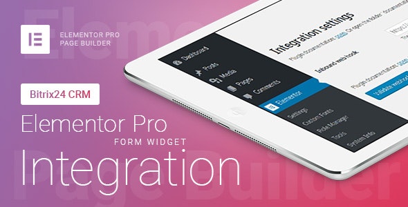 Elementor Pro Form Widget - Bitrix24 CRM
