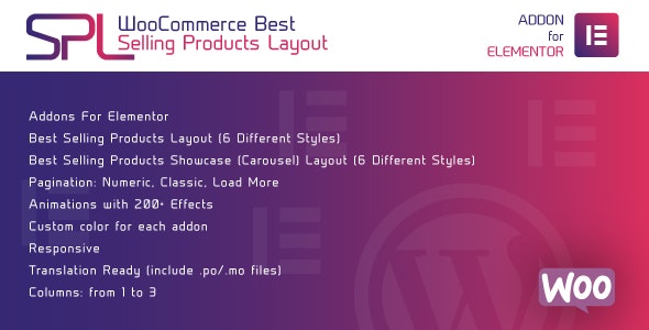 WooCommerce Best Selling Products Layout for Elementor