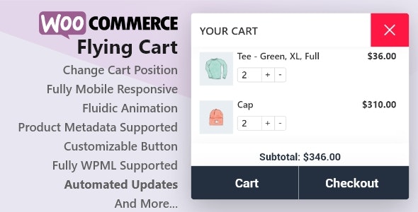 WooCommerce Flying Cart