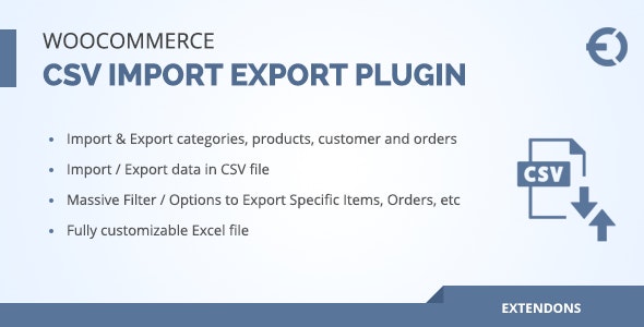 Woocommerce csv import export