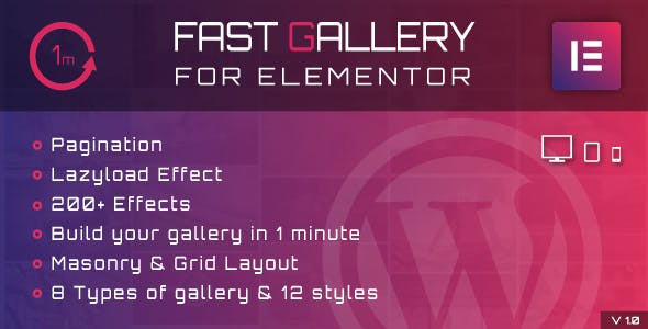 Fast Gallery for Elementor