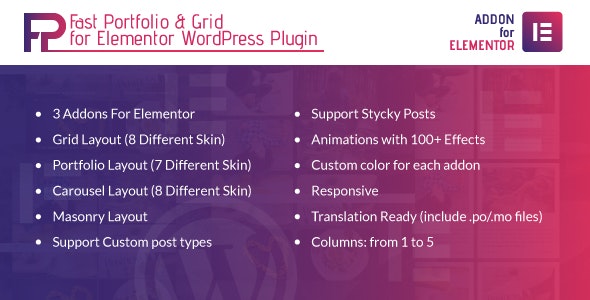 Fast Portfolio & Grid for Elementor