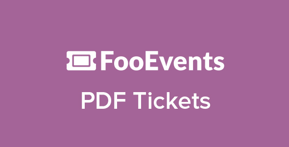 FooEvents PDF Tickets