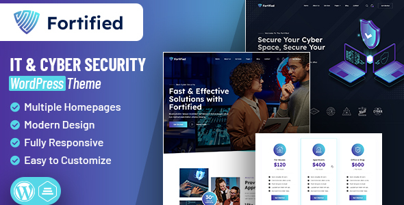 Fortified | IT & Cyber Security WordPress Theme