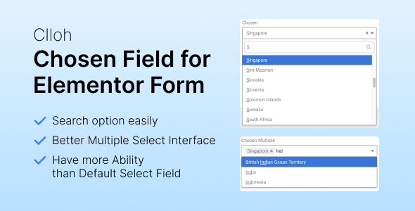 Clloh Chosen Field for Elementor Form