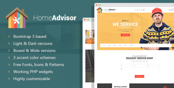 Home advisor - Appliance Repair WordPress Theme