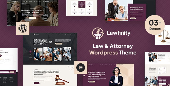 Lawfinity | Law and Attorney WordPress Theme