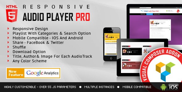 HTML5 Audio Player PRO