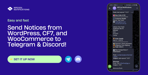 WPCool - Notifications from CF7