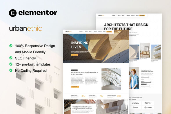 Urbanethic - Architecture & Interior Elementor Template Kit