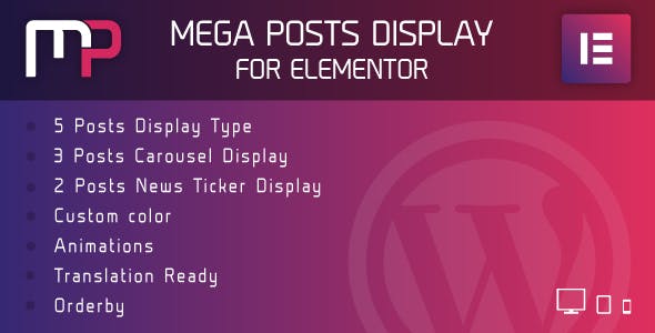 Mega Posts Display for Elementor