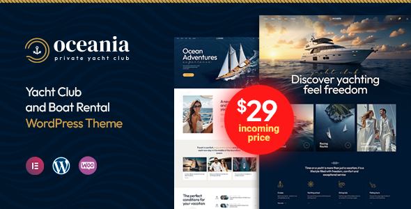 Oceania - Yacht Club and Boat Rental WordPress Theme