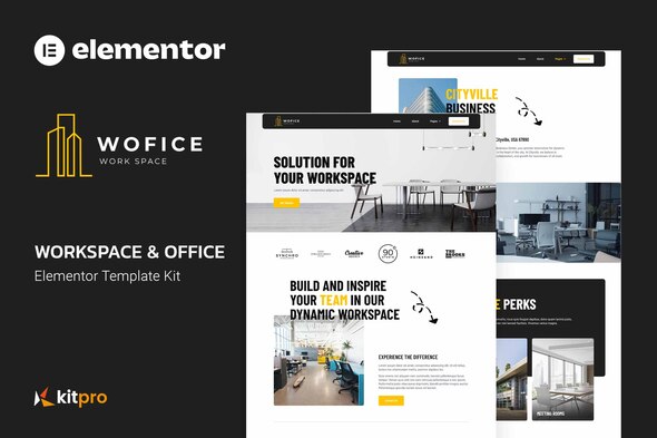 Wofice - Workspace & Office Elementor Template Kit