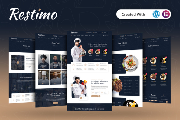 Restimo - Restaurant Elementor Template Kit