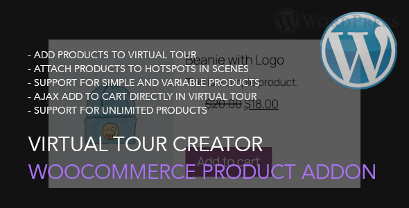 Virtual Tour Creator WooCommerce Product AddOn