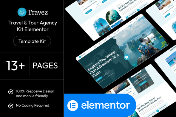 Travez - Travel & Tour Agency Elementor Template Kit