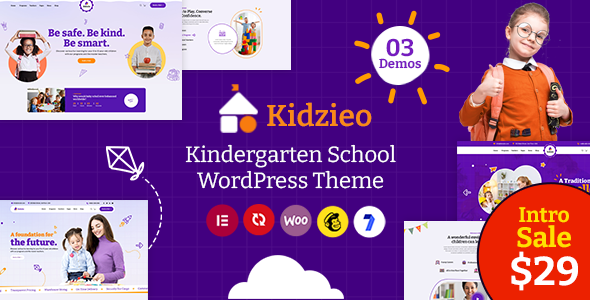 Kidzieo - Kindergarten School WordPress Theme