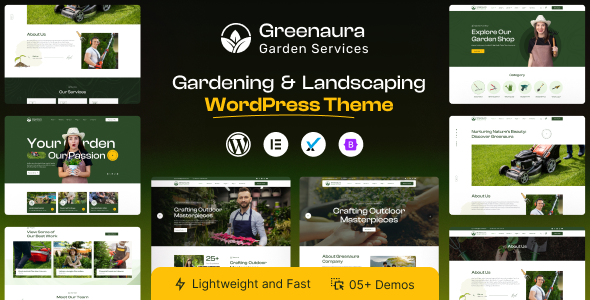 Greenaura - Gardeing & Landscaping WordPress Theme