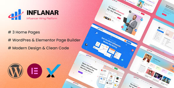 Inflanar - Influencer Marketing Service Selling Marketplace  WordPress Theme