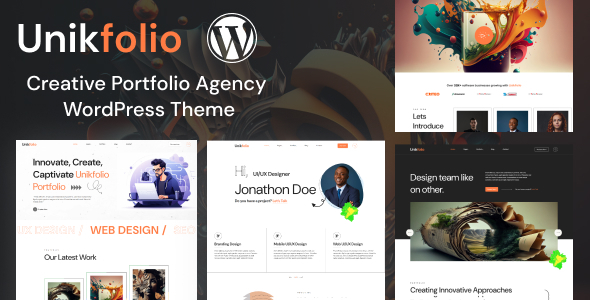 UnikFolio - Creative Portfolio Agency WordPress Theme