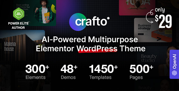 Crafto - AI-Powered Multipurpose WordPress Theme