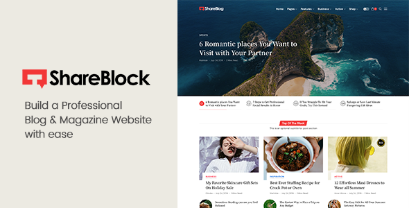 ShareBlock - Magazine & Blog WordPress Theme