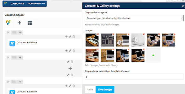WPBakery Page Builder (formerly Visual Composer) Add-on - Carousel & Gallery